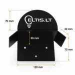 Universalus kabelio laikiklis elektromobilio įkrovimo kabeliui, prailgintuvui ir žarnai - Image 3
