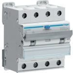 Kombinuotas automatinis jungiklis Hager ADM490C C40 30mA 4polis C 6kA 400V, A tipas