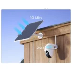 Reolink Solar Panel 3 SP3-W 12W saulės panelė kameroms, USB-C, IP65, balta - Image 2