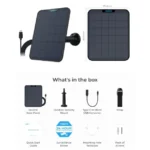 Reolink Solar Panel 2 SP2-B saulės įkroviklis kameroms, USB-C, IP65 - Image 2