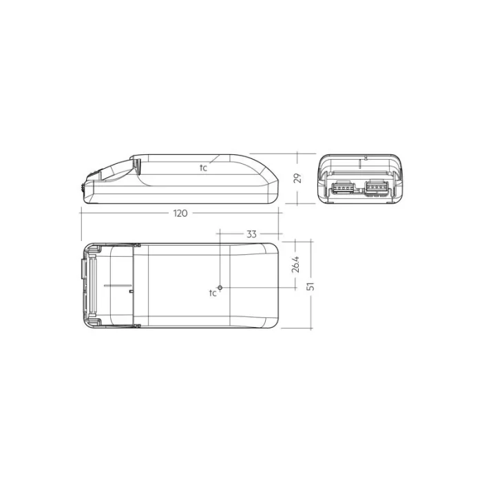 Pastovios srovės LED maitinimo šaltinis 20W 100-1050mA IP20 Valdomas DALI/Push 87500921 - Image 3
