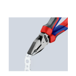 Didelės jėgos kombinuotos replės 180 mm Knipex 02 02 180 - Image 6