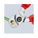Kandyklės kabeliams elektrikui Ø15mm/50mm² 165mm Knipex 95 16 165 - Image 3
