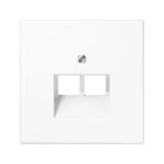 JUNG Dangtelis dvigubas 2xRJ45 lizdui baltas LS 969-2 UA WW
