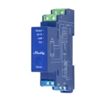 Shelly Pro Dimmer 0/1-10V PM šviesos valdymo modulis su galios matavimu ant DIN bėgelio