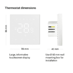 Terneo NX kambario Wifi termostatas, 230V, baltas, TUYA - Image 2