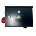 Statybinis elektros skydas įvadui IP44 1x16A 230V 1x32A 400V metalinis juodas sukomplektuotas