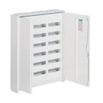 Metalinis elektros skydas 216-modulių, virštinkinis, IP44, Hager FWB63