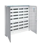 Metalinis elektros skydas 336-modulių, virštinkinis, IP44, Hager FWB74