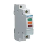 LED signalinė lemputė Hager SVN129 1-modulis žalia/oranžinė/raudona, 230 V